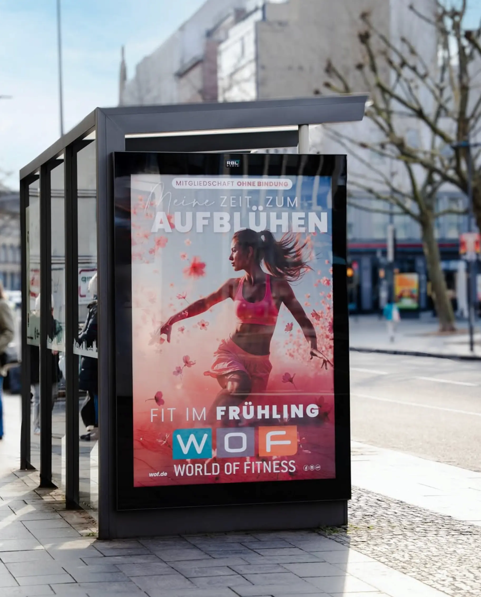 Plakat World of Fitness erstellt von Mohr und More