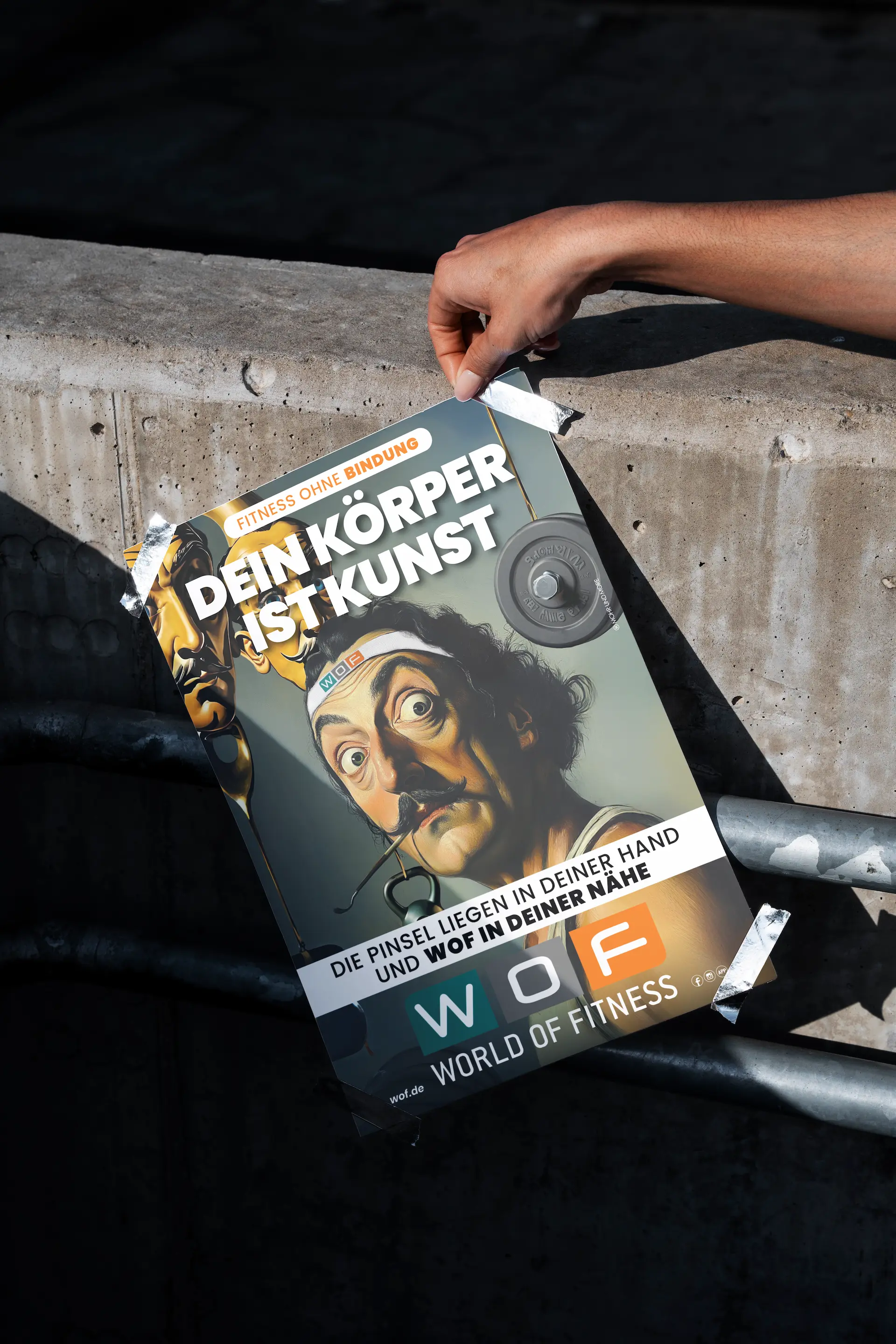 Plakat World of Fitness erstellt von Mohr und More